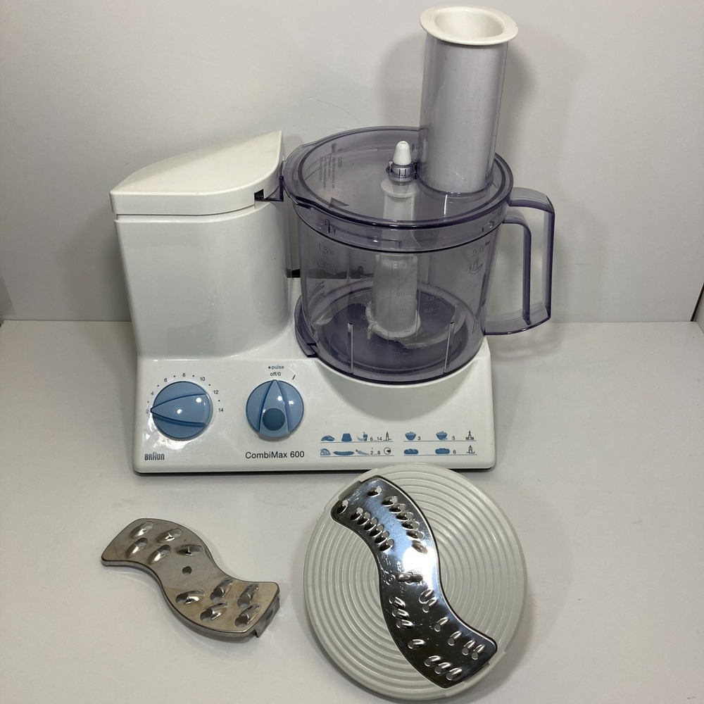 Braun CombiMax 600 Type 3205 K600 Food Processor + Accessories - Tested/Working